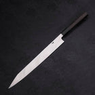 Yanagi Kiritsuke Blue Steel #2 Kurouchi Buffalo Ebony Handle 300mm (11.8”)-[Musashi]-[Japanese-Kitchen-Knives]