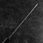 Yanagi Kiritsuke Blue Steel #2 Kurouchi Buffalo Wenge Handle 240mm (9.4”)-[Musashi]-[Japanese-Kitchen-Knives]