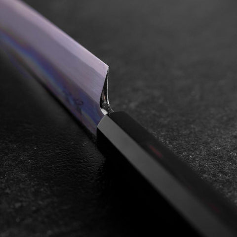 Yanagi Kiritsuke Blue Steel #2 Mirror Buffalo Ebony Handle 265mm-[Musashi]-[Japanese-Kitchen-Knives]