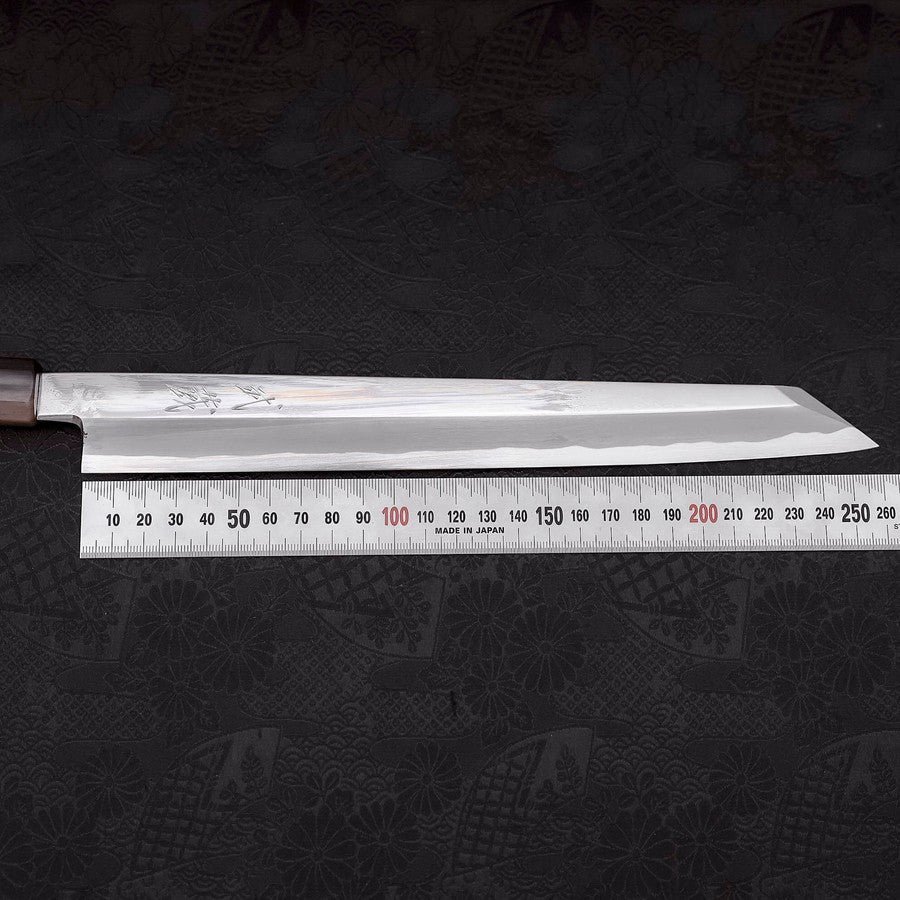 柳切付 青紙1号 霞 黒檀水牛柄 270mm 鞘付き – MUSASHI