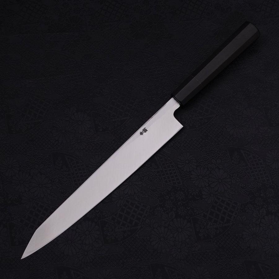 Yanagi Kiritsuke Blue steel #2 Kasumi Buffalo Ebony Handle 240mm-Blue steel #2-Kasumi-Japanese Handle-[Musashi]-[Japanese-Kitchen-Knives]