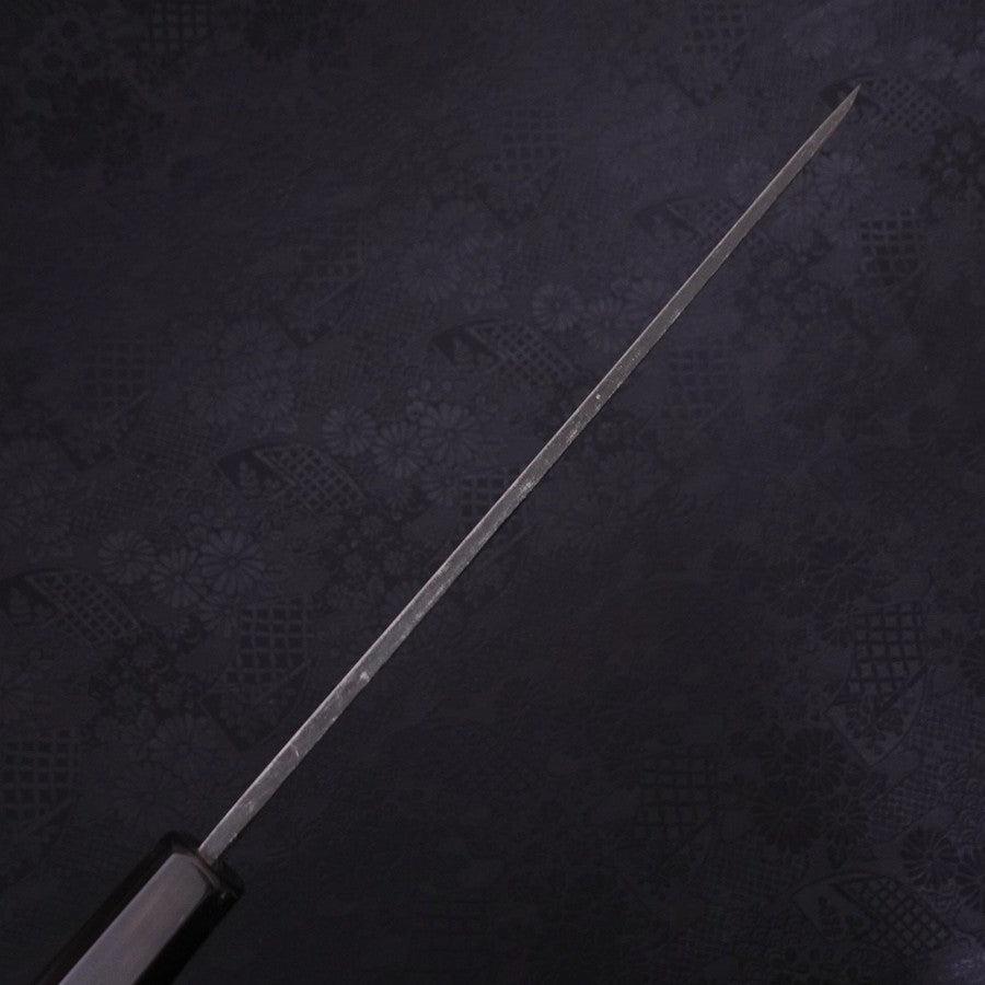 Yanagi Kiritsuke Blue steel #2 Kurouchi Buffalo Ebony Handle 240mm-Blue steel #2-Kurouchi-Japanese Handle-[Musashi]-[Japanese-Kitchen-Knives]