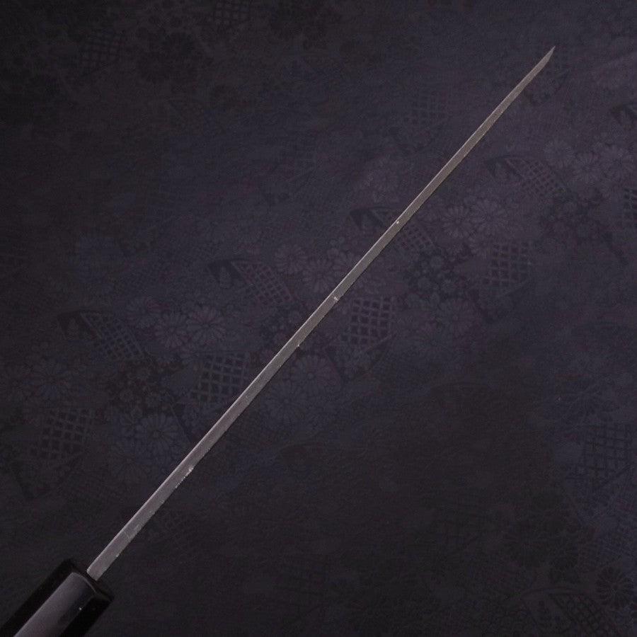 Yanagi Kiritsuke Blue steel #2 Kurouchi Buffalo Ebony Handle 270mm-Blue steel #2-Kurouchi-Japanese Handle-[Musashi]-[Japanese-Kitchen-Knives]