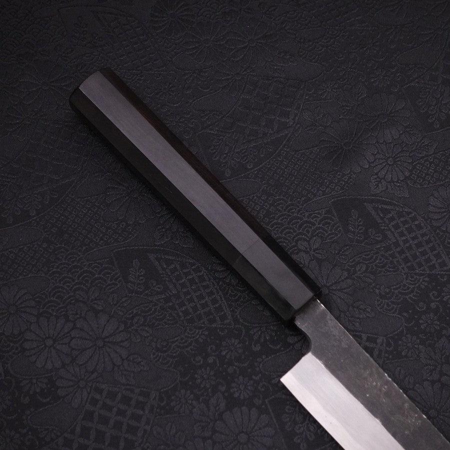 Yanagi Kiritsuke Blue steel #2 Kurouchi Buffalo Ebony Handle 270mm-Blue steel #2-Kurouchi-Japanese Handle-[Musashi]-[Japanese-Kitchen-Knives]