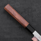 Yanagi Kiritsuke Silver Steel #3 Damascus Mirror Buffalo Walnut Handle 270mm (10.6”)-[Musashi]-[Japanese-Kitchen-Knives]