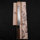 Yanagi Kiritsuke Silver Steel #3 Damascus Mirror Buffalo Walnut Handle 270mm (10.6”)-[Musashi]-[Japanese-Kitchen-Knives]