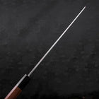 Yanagi Kiritsuke Silver Steel #3 Damascus Mirror Buffalo Walnut Handle 300mm (11.8”)-[Musashi]-[Japanese-Kitchen-Knives]