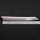 Yanagi Kiritsuke Silver Steel #3 Damascus Mirror Buffalo Walnut Handle 300mm (11.8”)-[Musashi]-[Japanese-Kitchen-Knives]