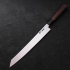 Yanagi Kiritsuke Silver Steel #3 Honyaki Mirror Buffalo Wenge Handle 270mm (10.6”)-[Musashi]-[Japanese-Kitchen-Knives]