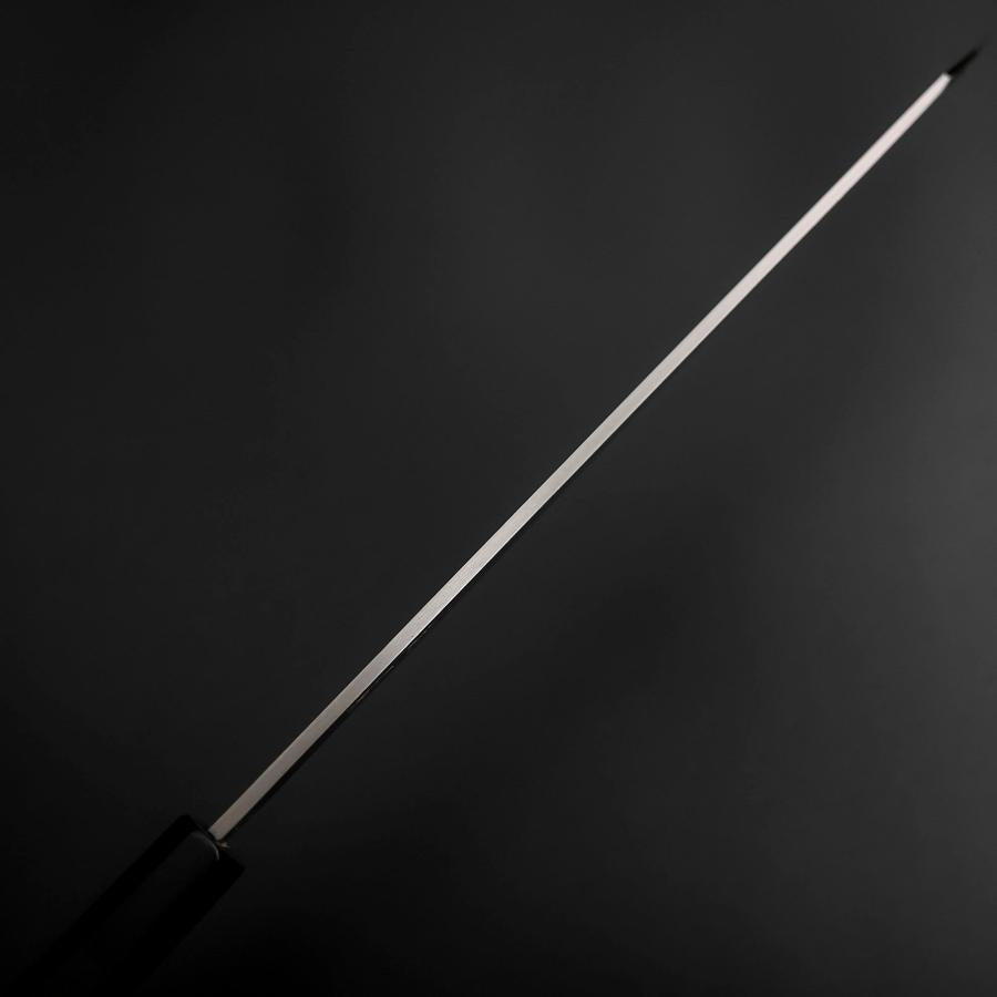 切付柳刃 片刃 銀紙3号 磨き 黒檀水牛柄 270mm – MUSASHI