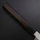 Yanagi Kiritsuke Silver Steel #3 Kasumi Buffalo Ebony Handle 300mm (11.8”)-[Musashi]-[Japanese-Kitchen-Knives]