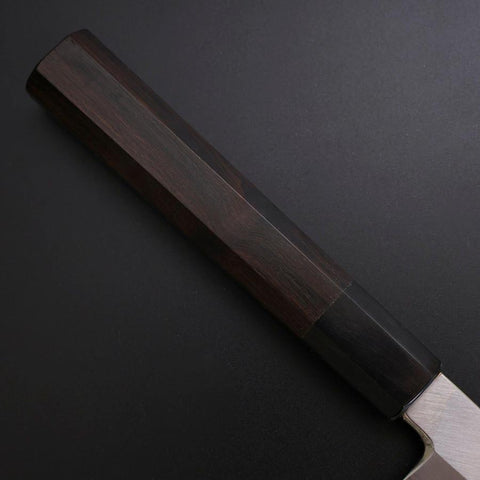 Yanagi Kiritsuke Silver Steel #3 Kasumi Buffalo Ebony Handle 300mm (11.8”)-[Musashi]-[Japanese-Kitchen-Knives]