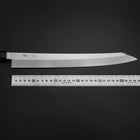 Yanagi Kiritsuke Silver Steel #3 Kasumi Buffalo Ebony Handle 300mm (11.8”)-[Musashi]-[Japanese-Kitchen-Knives]
