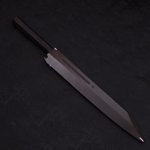 Yanagi Kiritsuke Silver Steel #3 Mirror Buffalo Ebony Handle 270mm (10.6”)-[Musashi]-[Japanese-Kitchen-Knives]