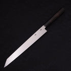Yanagi Kiritsuke Silver Steel #3 Mirror Buffalo Ebony Handle 270mm (10.6”)-[Musashi]-[Japanese-Kitchen-Knives]