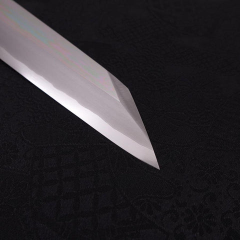 Yanagi Kiritsuke Silver Steel #3 Mirror Buffalo Ebony Handle 270mm (10.6”)-[Musashi]-[Japanese-Kitchen-Knives]