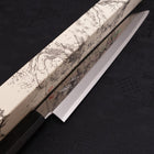 Yanagi Kiritsuke Silver Steel #3 Mirror Buffalo Ebony Handle 270mm (10.6”)-[Musashi]-[Japanese-Kitchen-Knives]