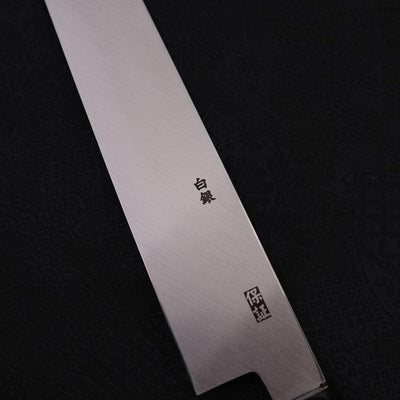 Yanagi Kiritsuke Sliver steel #3 Mirror Buffalo Ebony Handle 270mm-Silver steel #3-Japanese Handle-[Musashi]-[Japanese-Kitchen-Knives]