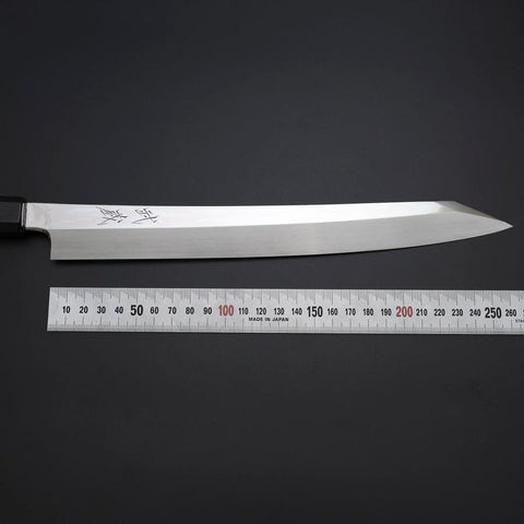 Yanagi Kiritsuke VG-10 Mirror Buffalo Ebony Handle 260mm-[Musashi]-[Japanese-Kitchen-Knives]