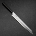 Yanagi Kiritsuke White Steel #2 Kasumi Buffalo Ebony Handle 270mm-[Musashi]-[Japanese-Kitchen-Knives]