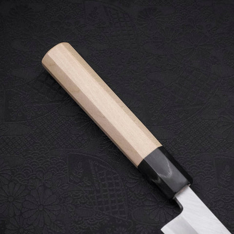 Yanagi Kiritsuke White Steel #2 Kasumi Buffalo Magnolia Handle 240mm (9.4”)-[Musashi]-[Japanese-Kitchen-Knives]