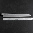Yanagi Kiritsuke White Steel #2 Kasumi Buffalo Teak Handle 270mm (10.6”)-[Musashi]-[Japanese-Kitchen-Knives]