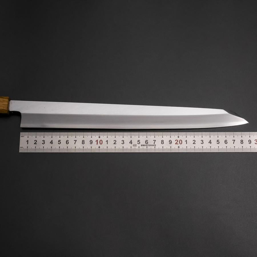 Yanagi Kiritsuke White Steel #2 Kasumi Yaki Urushi Handle 290mm-[Musashi]-[Japanese-Kitchen-Knives]