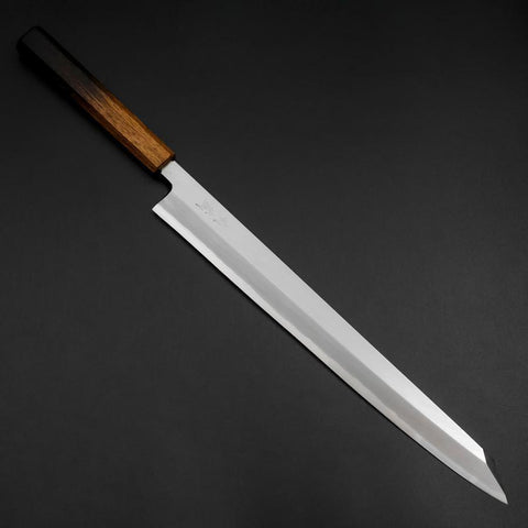 Yanagi Kiritsuke White Steel #2 Kasumi Yaki Urushi Handle 320mm-[Musashi]-[Japanese-Kitchen-Knives]