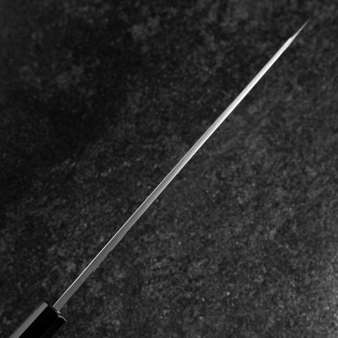 Yanagi Kiritsuke White Steel #2 Mirror Buffalo Ebony Handle 235mm (9.3”)-[Musashi]-[Japanese-Kitchen-Knives]