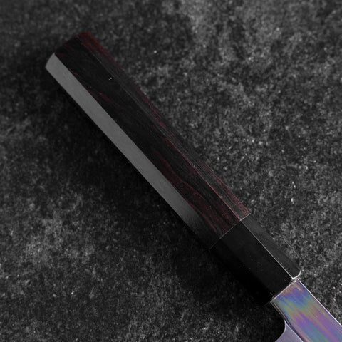 Yanagi Kiritsuke White Steel #2 Mirror Buffalo Ebony Handle 235mm (9.3”)-[Musashi]-[Japanese-Kitchen-Knives]