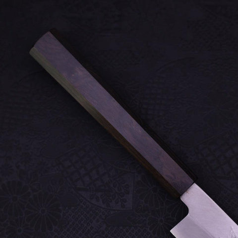 Yanagiba AUS-10 Polished Ebony Handle 300mm (11.8”)-[Musashi]-[Japanese-Kitchen-Knives]
