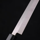 Yanagiba AUS-8 Polished Dark Blue Urushi Handle 210mm (8.3”)-[Musashi]-[Japanese-Kitchen-Knives]