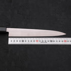 Yanagiba AUS-8 Polished Dark Blue Urushi Handle 210mm (8.3”)-[Musashi]-[Japanese-Kitchen-Knives]