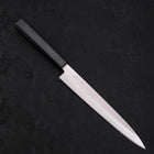 Yanagiba AUS-8 Polished Dark Blue Urushi Handle 210mm (8.3”)-[Musashi]-[Japanese-Kitchen-Knives]