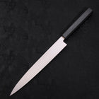 Yanagiba AUS-8 Polished Dark Blue Urushi Handle 240mm (9.4”)-[Musashi]-[Japanese-Kitchen-Knives]