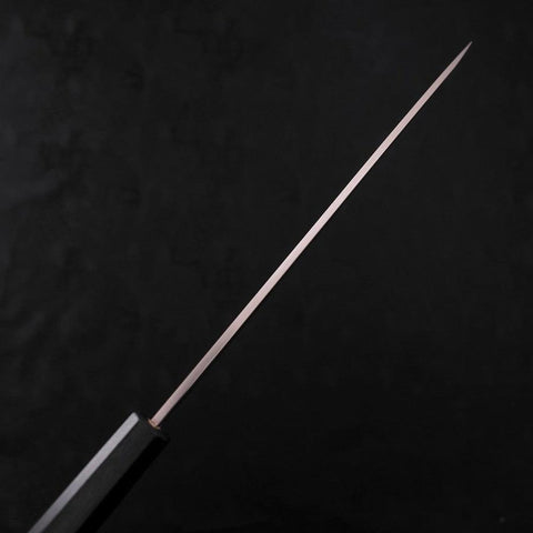 Yanagiba AUS-8 Polished Dark Blue Urushi Handle 240mm (9.4”)-[Musashi]-[Japanese-Kitchen-Knives]