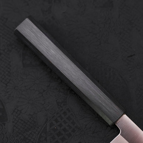Yanagiba AUS-8 Polished Dark Blue Urushi Handle 240mm (9.4”)-[Musashi]-[Japanese-Kitchen-Knives]