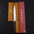 Yanagiba AUS-8 Polished Dark Blue Urushi Handle 240mm (9.4”)-[Musashi]-[Japanese-Kitchen-Knives]