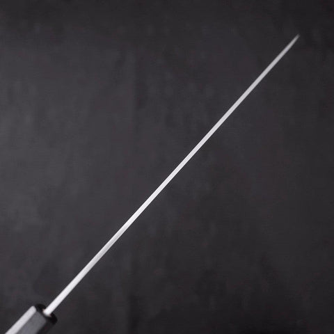 Yanagiba AUS-8 Polished Dark Blue Urushi Handle 300mm (11.8”)-[Musashi]-[Japanese-Kitchen-Knives]