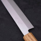 Yanagiba AUS-8 Polished Oak Handle 240mm (9.4”)-[Musashi]-[Japanese-Kitchen-Knives]