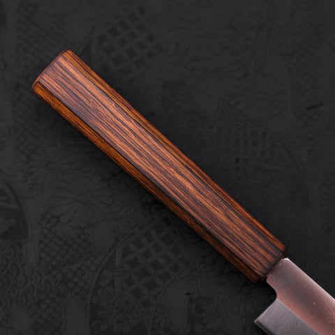 Yanagiba AUS-8 Polished Sumi Urushi Handle 210mm (8.3”)-[Musashi]-[Japanese-Kitchen-Knives]