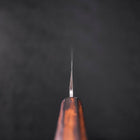 Yanagiba AUS-8 Polished Sumi Urushi Handle 300mm (11.8”)-[Musashi]-[Japanese-Kitchen-Knives]