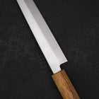 Yanagiba AUS-8 Polished Yaki Urushi Handle 210mm (8.3”)-[Musashi]-[Japanese-Kitchen-Knives]