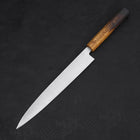 Yanagiba AUS-8 Polished Yaki Urushi Handle 240mm (9.4”)-[Musashi]-[Japanese-Kitchen-Knives]