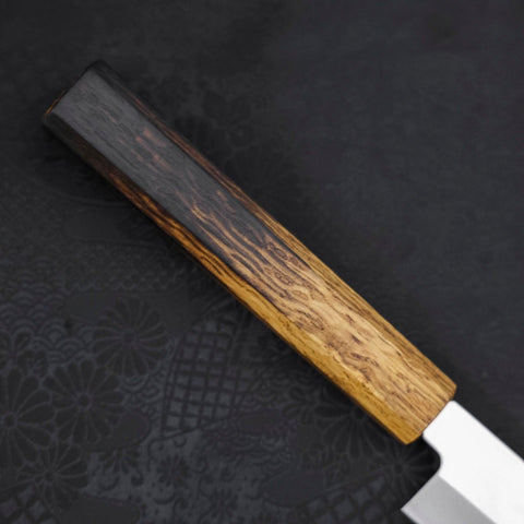 Yanagiba AUS-8 Polished Yaki Urushi Handle 240mm (9.4”)-[Musashi]-[Japanese-Kitchen-Knives]