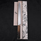 Yanagiba AUS-8 Polished Yaki Urushi Handle 300mm (11.8”)-[Musashi]-[Japanese-Kitchen-Knives]