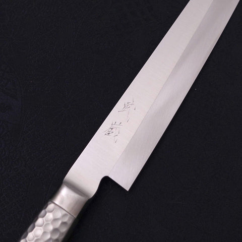 Yanagiba All-Stainless Pure-Molybdenum 210mm (8.3”)-[Musashi]-[Japanese-Kitchen-Knives]