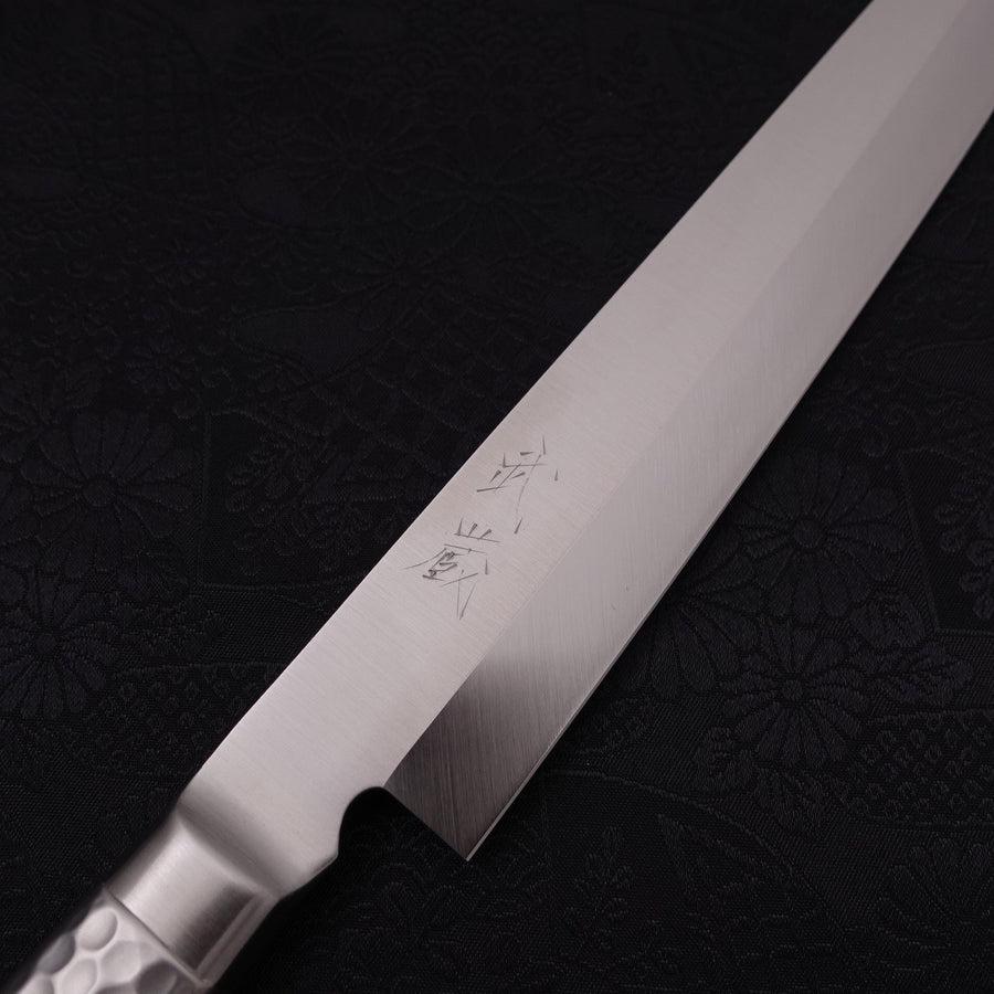 Yanagiba All-Stainless Pure-Molybdenum 240mm-Molybdenum-Polished-Western Handle-[Musashi]-[Japanese-Kitchen-Knives]
