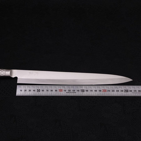Yanagiba All-Stainless Pure-Molybdenum 270mm (10.6”)-[Musashi]-[Japanese-Kitchen-Knives]