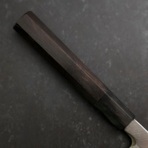 Yanagiba Blue Steel #2 Damascus Buffalo Ebony Handle 210mm (8.3”)-[Musashi]-[Japanese-Kitchen-Knives]